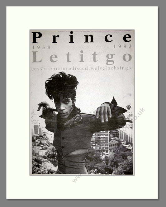 Prince - Let It Go. Vintage Advert 1994 (ref AD16558)