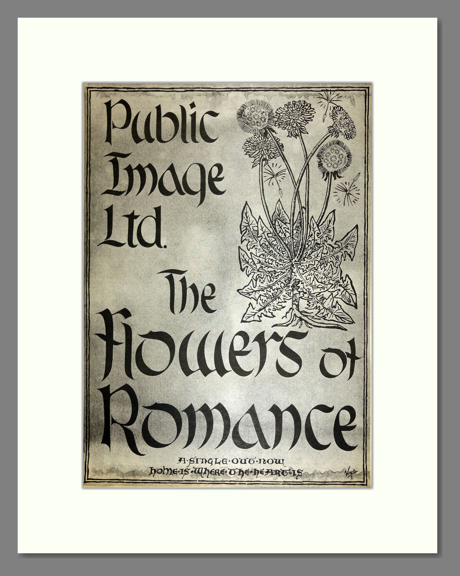 Public Image Limited (PIL) - The Flowers of Romance. Vintage Advert 1981 (ref AD16569)