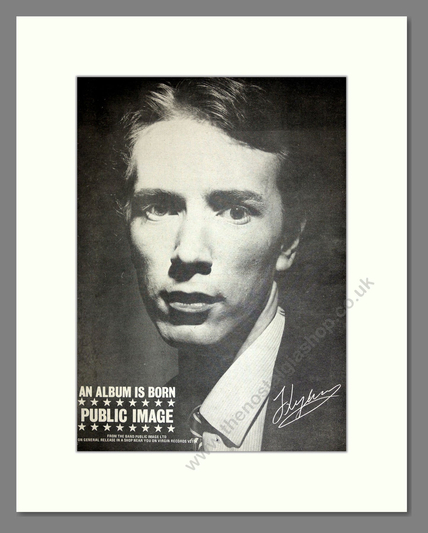 Public Image Limited (PIL) - An Album Is Born. Vintage Advert 1978 (ref AD16570)