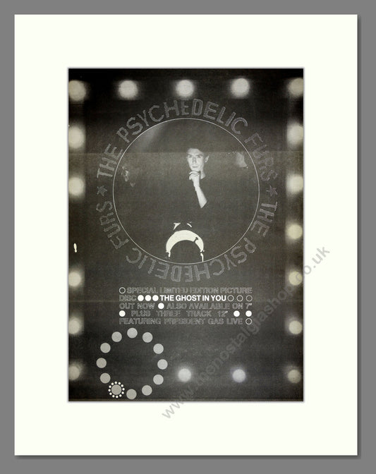 Psychedelic Furs (The) - The Ghost in You. Vintage Advert 1984 (ref AD16573)