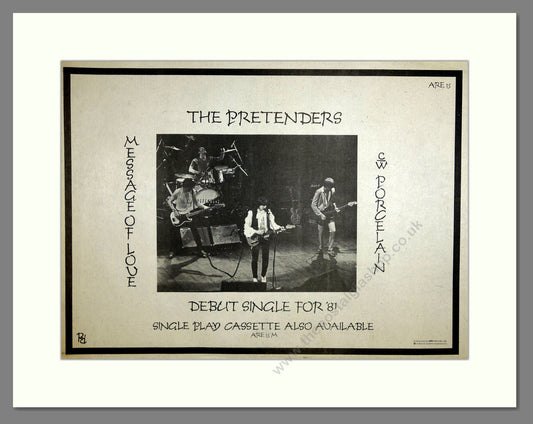 Pretenders - Message of Love. Vintage Advert 1981 (ref AD16592)