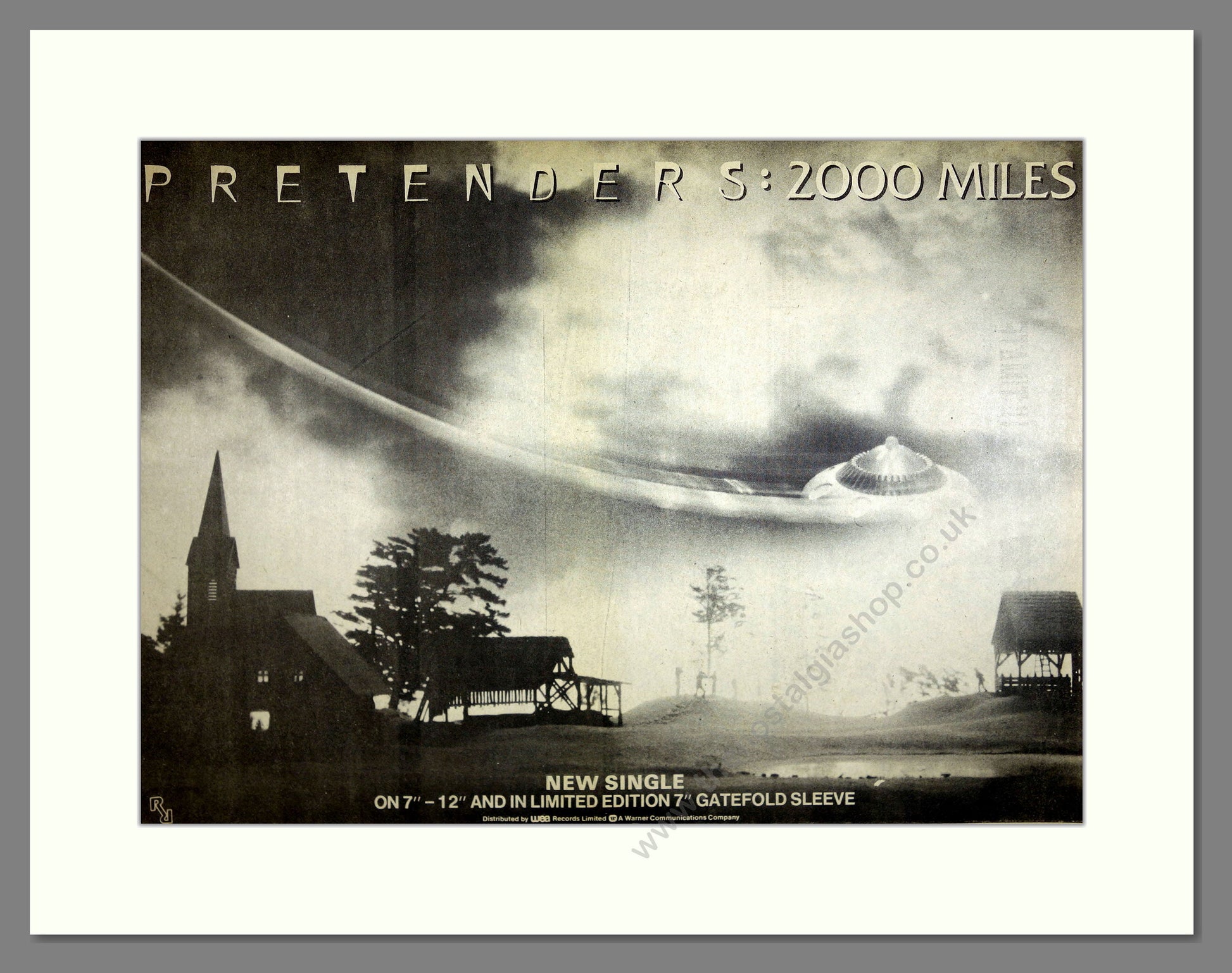 Pretenders - 2000 Miles. Vintage Advert 1983 (ref AD16597)