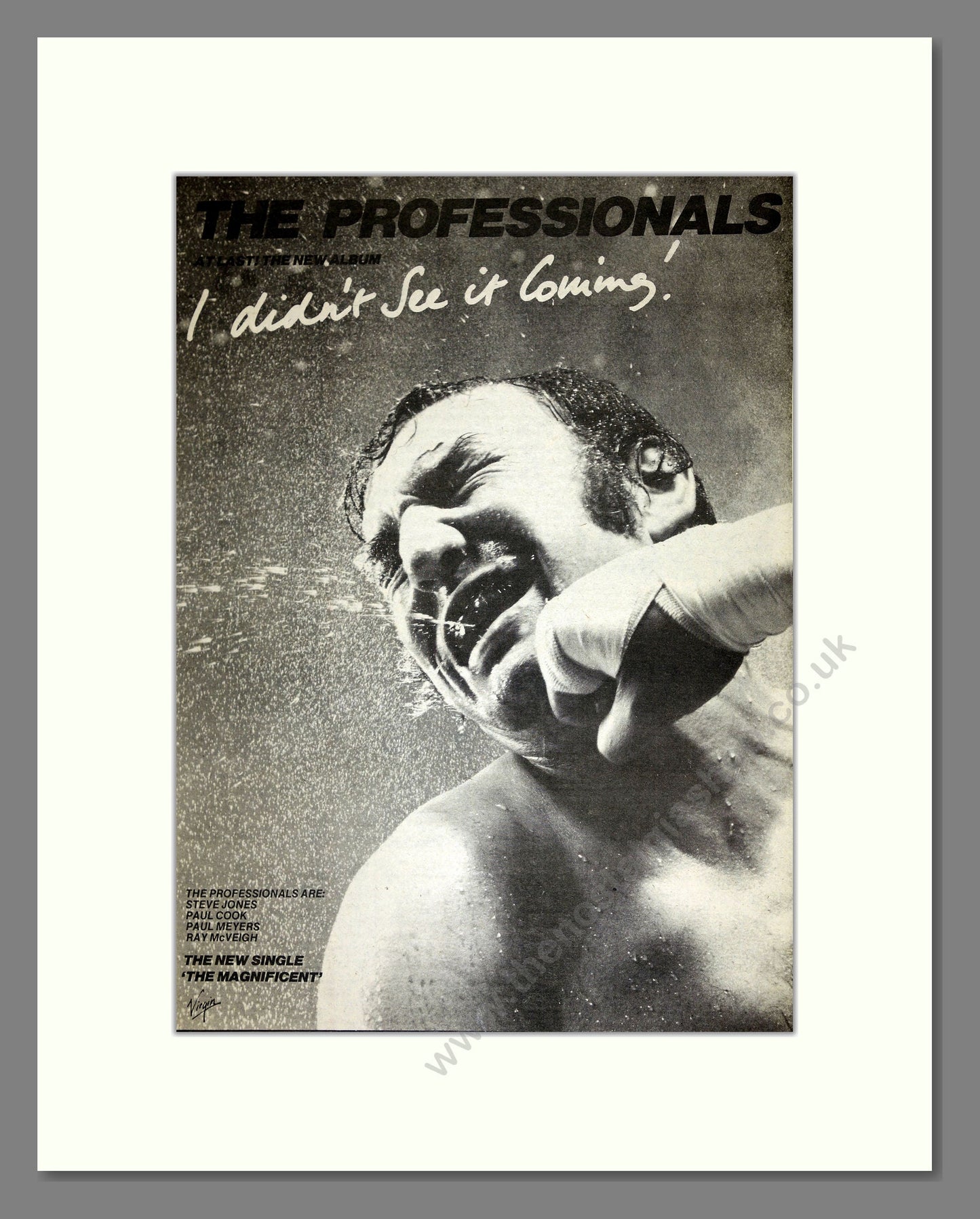 Professionals (The) - I Didn't See It Coming. Vintage Advert 1981 (ref AD16610)