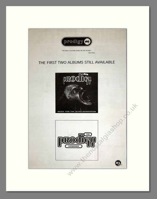 Prodigy (The) - 1st 2 Albums. Vintage Advert 1996 (ref AD16613)