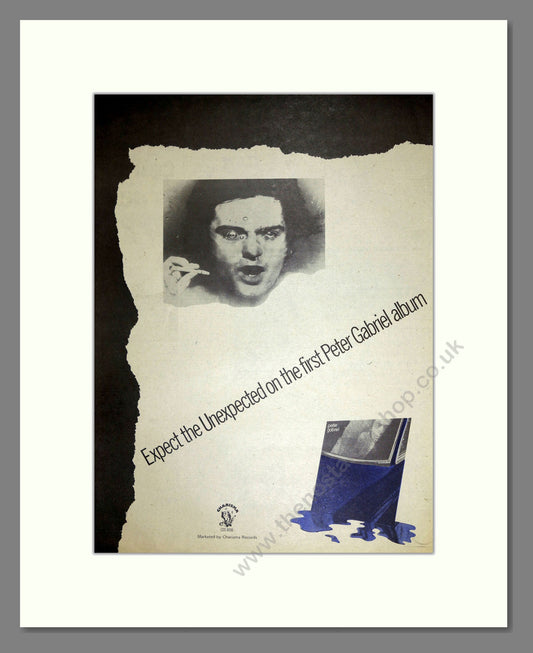 Peter Gabriel - 1st Album. Vintage Advert 1977 (ref AD16627)