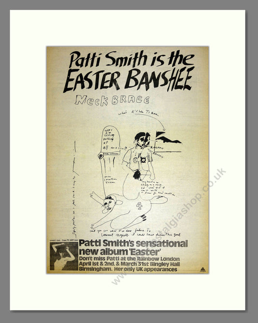 Patti Smith Group (The) - Easter. Vintage Advert 1978 (ref AD16632)