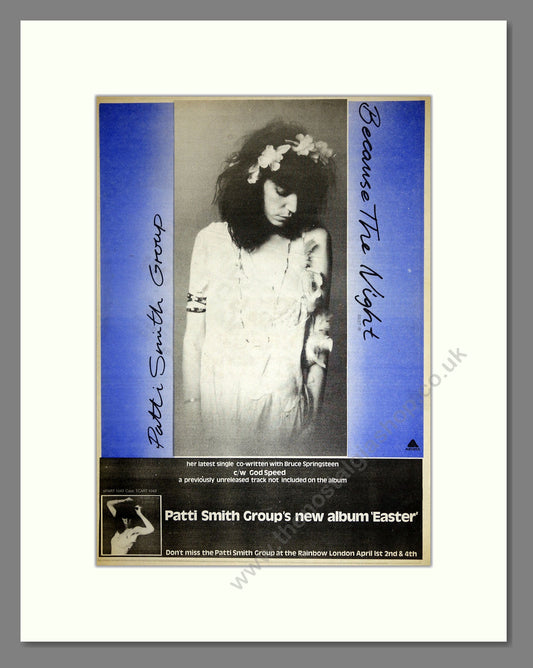 Patti Smith Group (The) - Easter. Vintage Advert 1978 (ref AD16633)