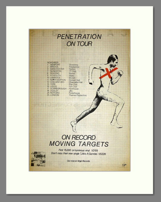 Penetration - UK Tour. Vintage Advert 1978 (ref AD16640)