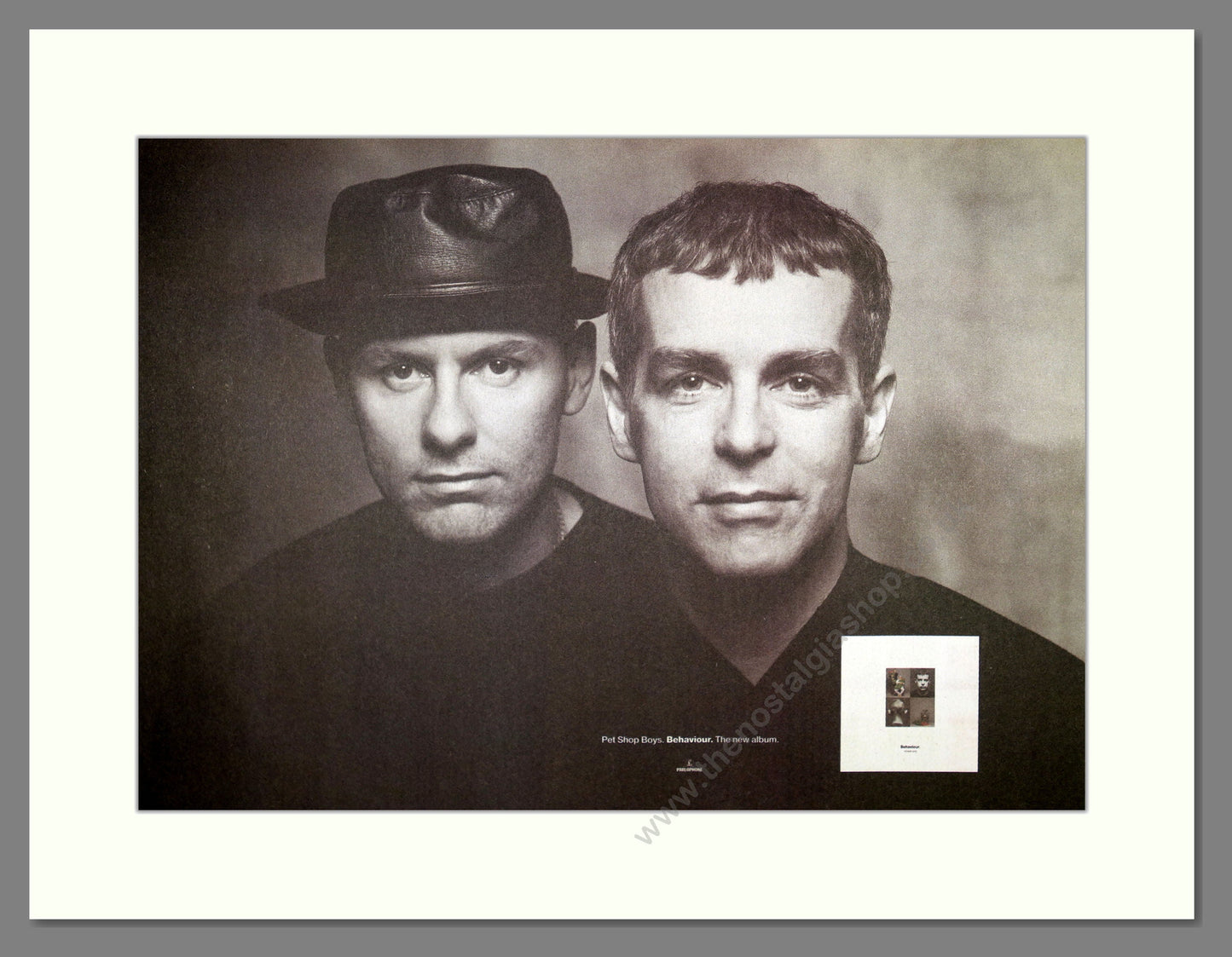 Pet Shop Boys - Behaviour. Vintage Advert 1990 (ref AD16655)