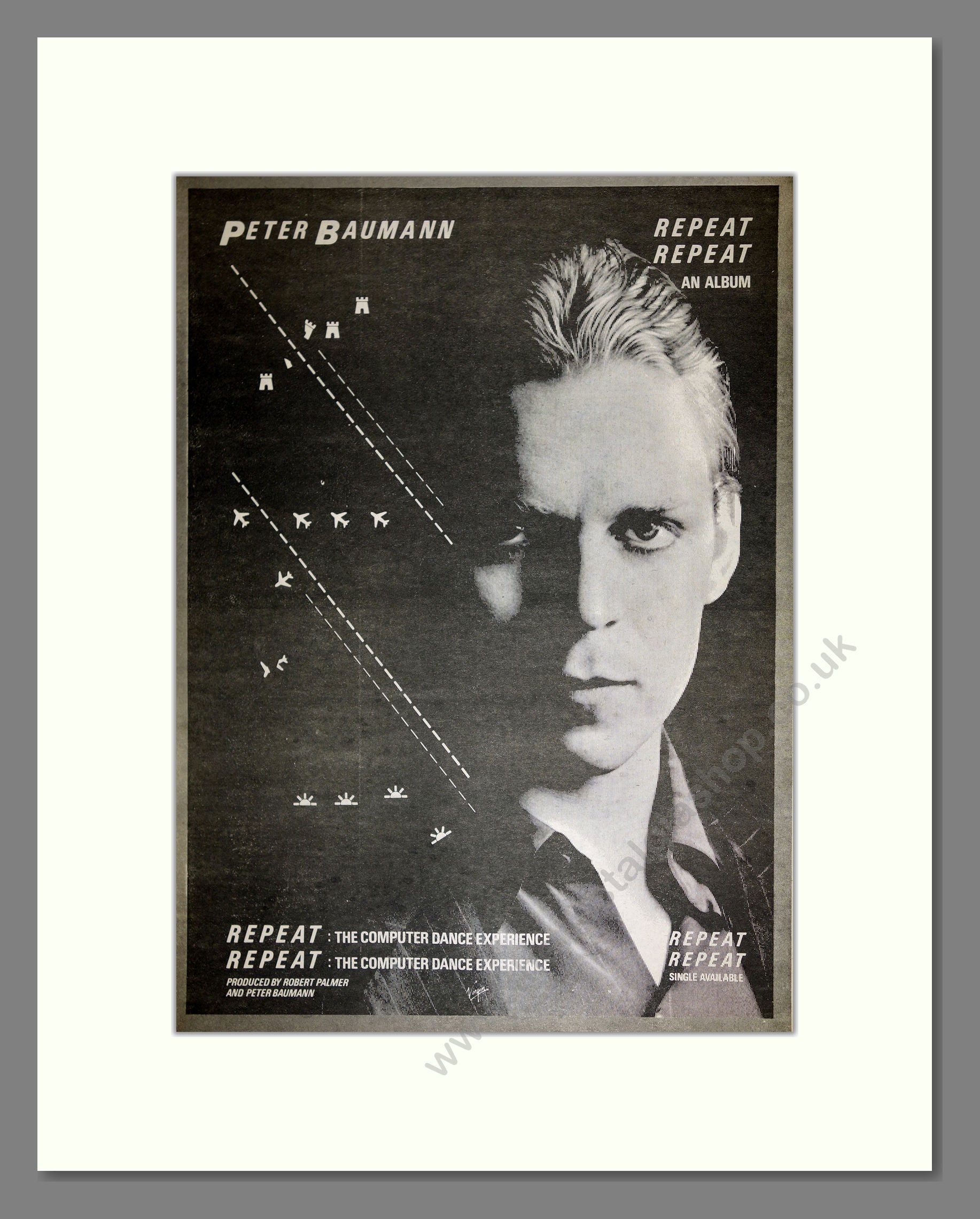 Peter Baumann - Repeat Repeat. Vintage Advert 1981 (ref AD16664)
