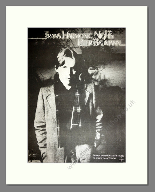 Peter Baumann - Trans Harmonic Nights. Vintage Advert 1979 (ref AD16665)
