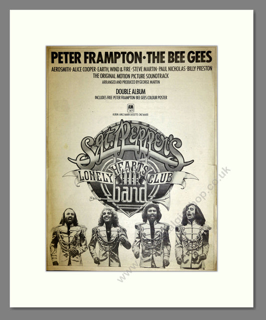 Peter Frampton / Bee Gees - Sgt Peppers Lonely Hearts Club Band. Vintage Advert 1978 (ref AD16666)