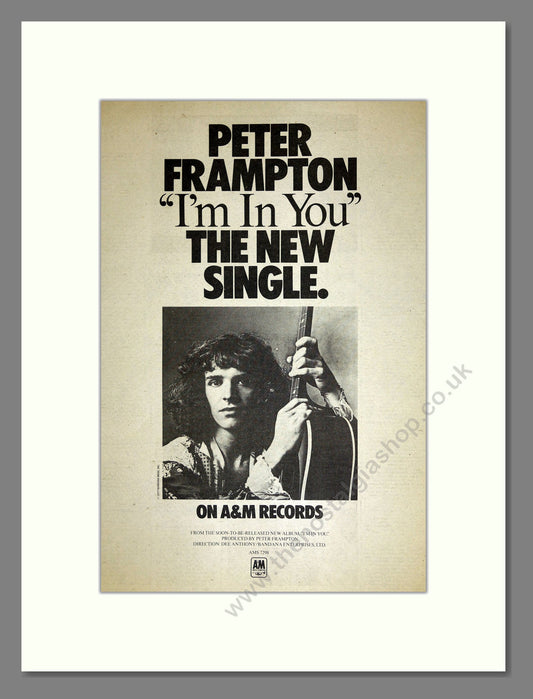 Peter Frampton - I'm In You. Vintage Advert 1977 (ref AD16669)