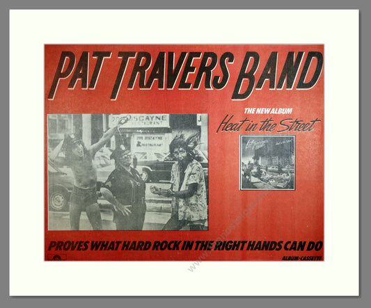 Pat Travers - Heat in the Street. Vintage Advert 1979 (ref AD16677)