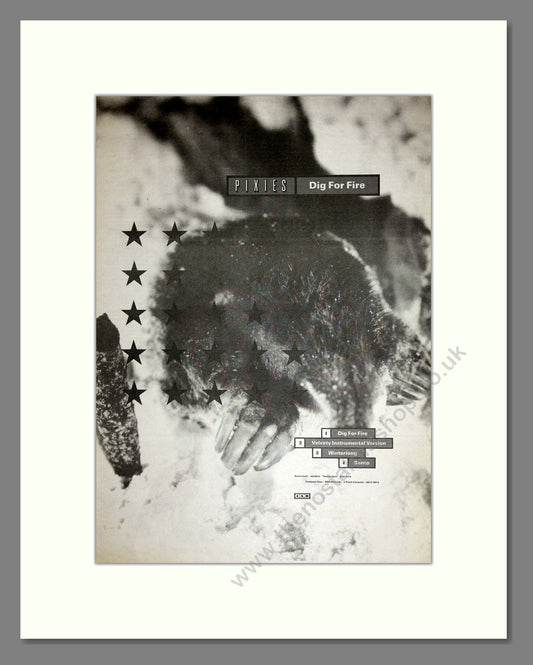 Pixies - Dig For Fire. Vintage Advert 1990 (ref AD16680)