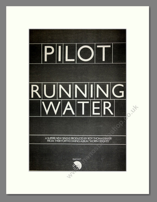 Pilot - Running Water. Vintage Advert 1976 (ref AD16685)