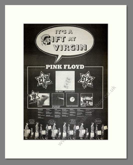 Pink Floyd - Various Albums. Vintage Advert 1979 (ref AD16694)