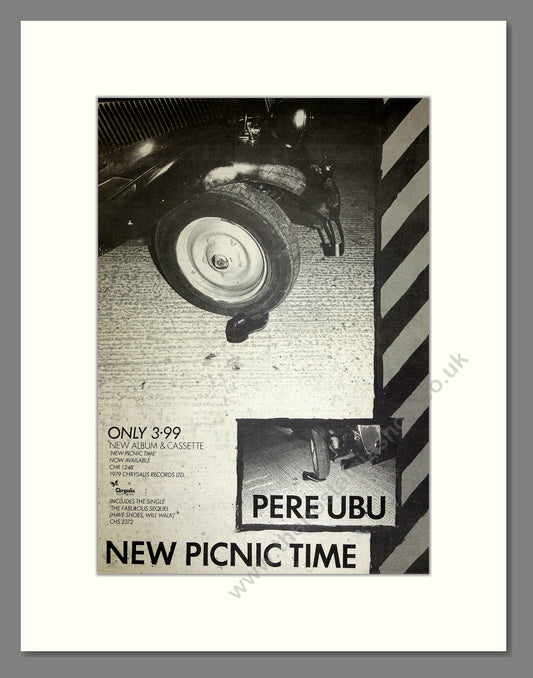 Pere Ubu - New Picnic Time. Vintage Advert 1979 (ref AD16716)