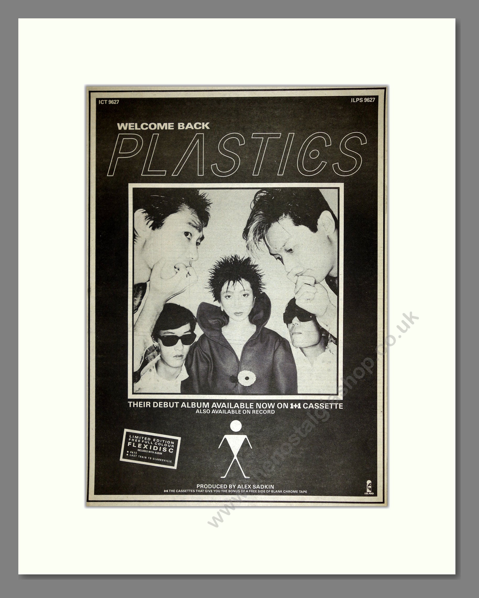 Plastics - Welcome Back. Vintage Advert 1981 (ref AD16717)