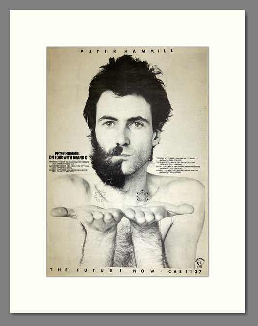 Peter Hammill - The Future Now UK Tour. Vintage Advert 1978 (ref AD16718)