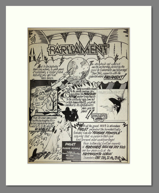 Parliament - Parlet Pleasure Principle. Vintage Advert 1978 (ref AD16737)