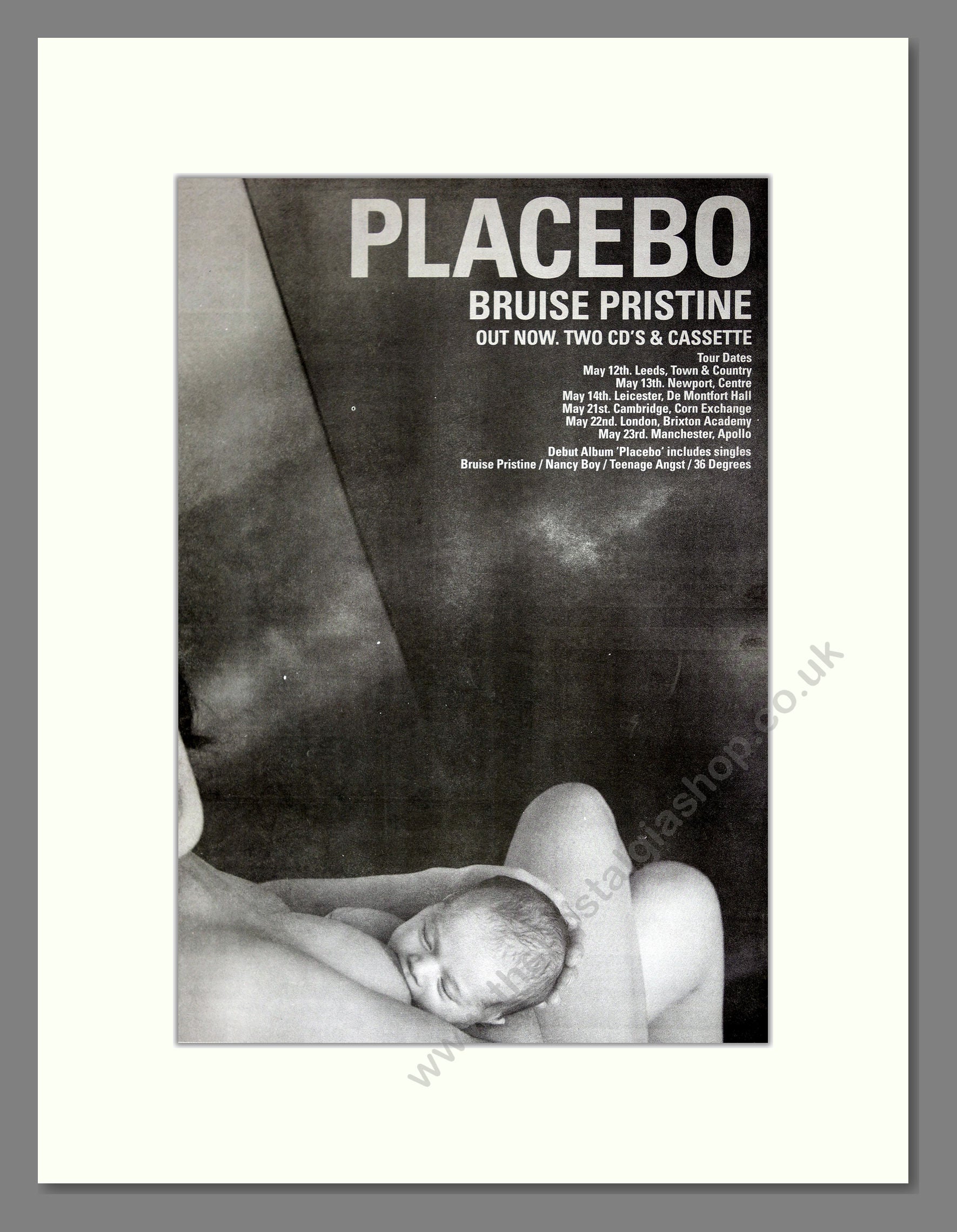 Placebo - Bruise Pristine. Vintage Advert 1997 (ref AD16740)