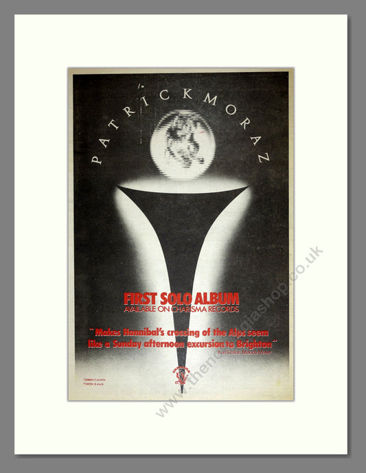 Patrick Moraz  - Debut Album. Vintage Advert 1976 (ref AD16745)