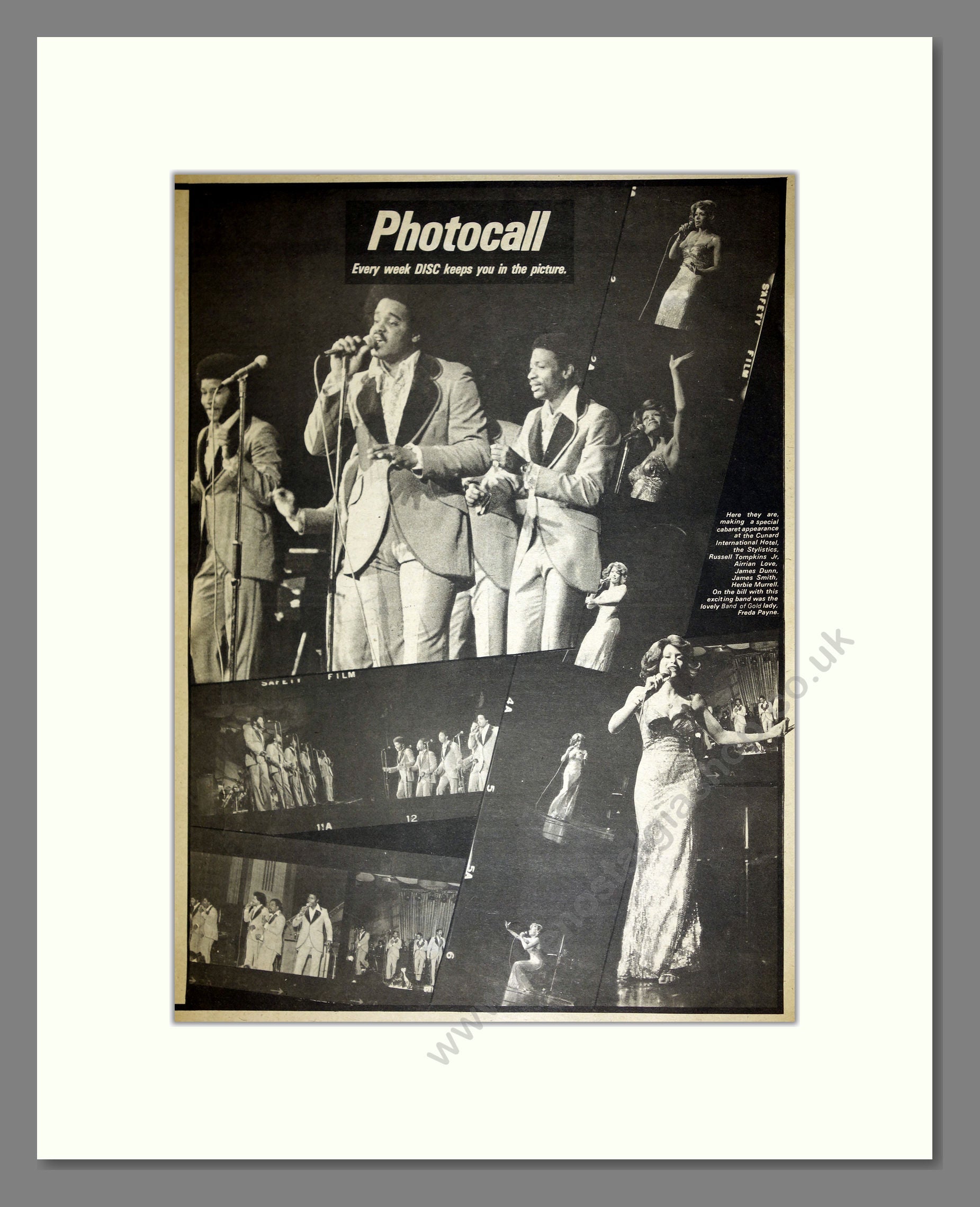 Photocall - Disc Magazine. Vintage Advert 1975 (ref AD16760)