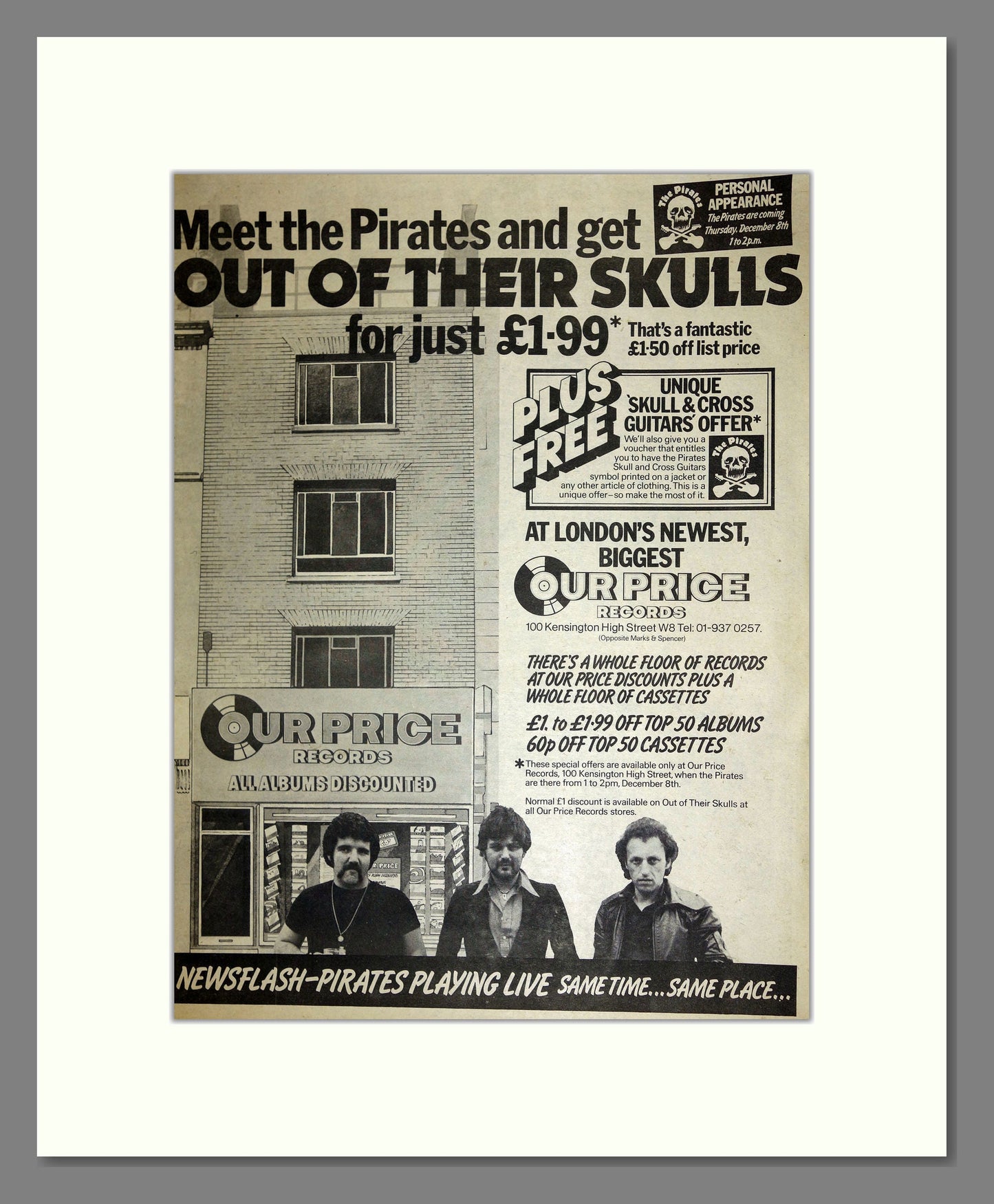 Pirates (The) - Meet The Pirates Promo. Vintage Advert 1977 (ref AD16764)