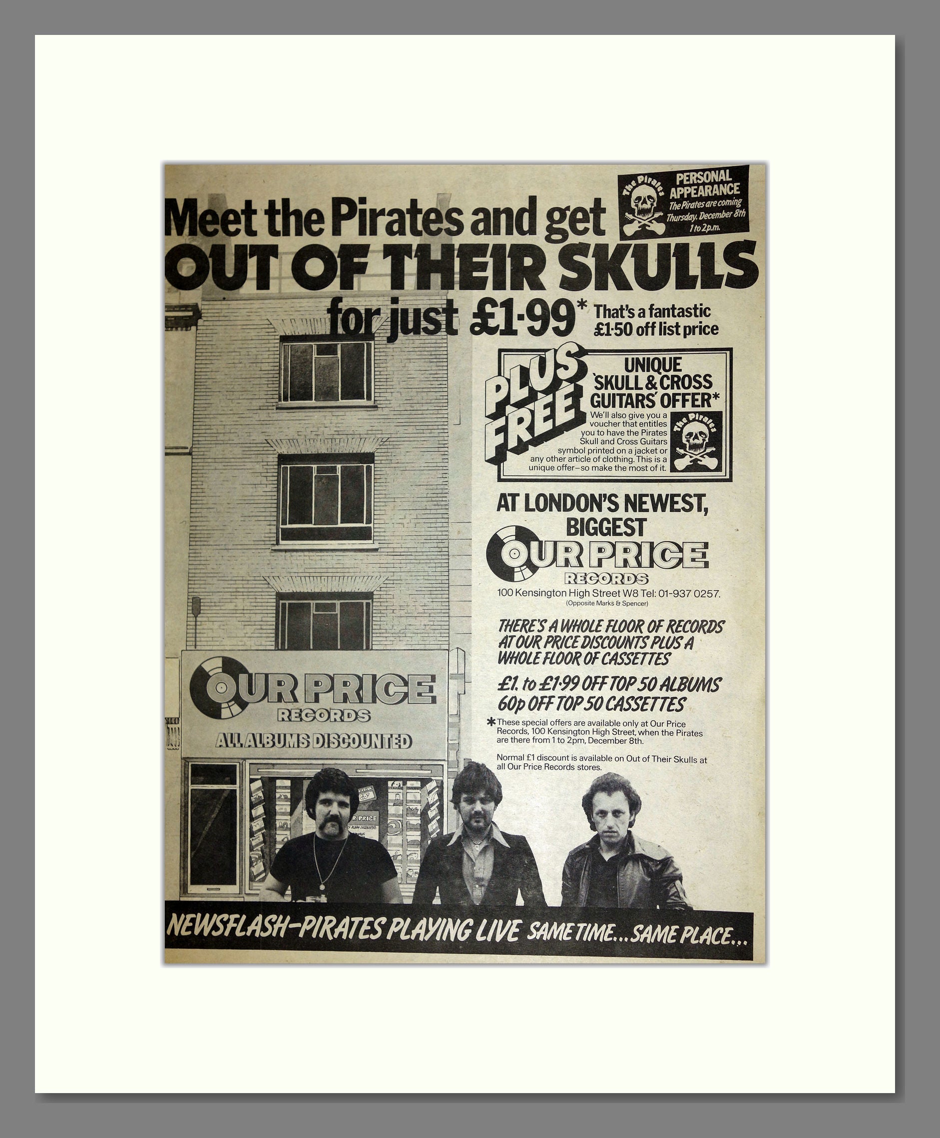 Pirates (The) - Meet The Pirates Promo. Vintage Advert 1977 (ref AD16764)