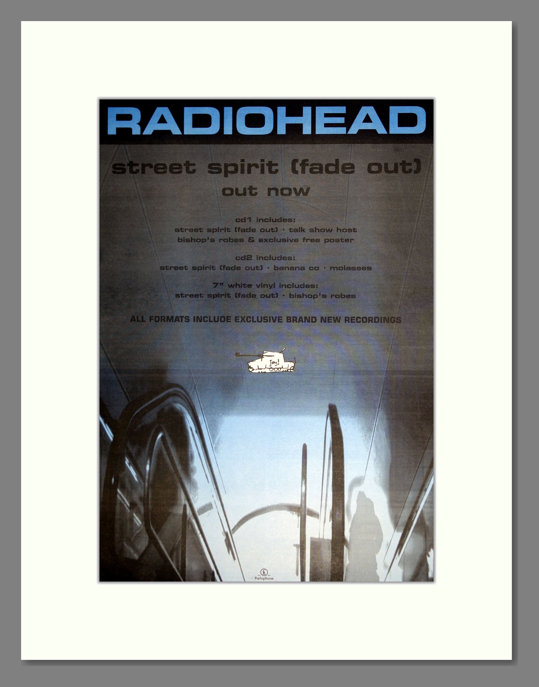 Radiohead - Street Spirit. Vintage Advert 1996 (ref AD16891)