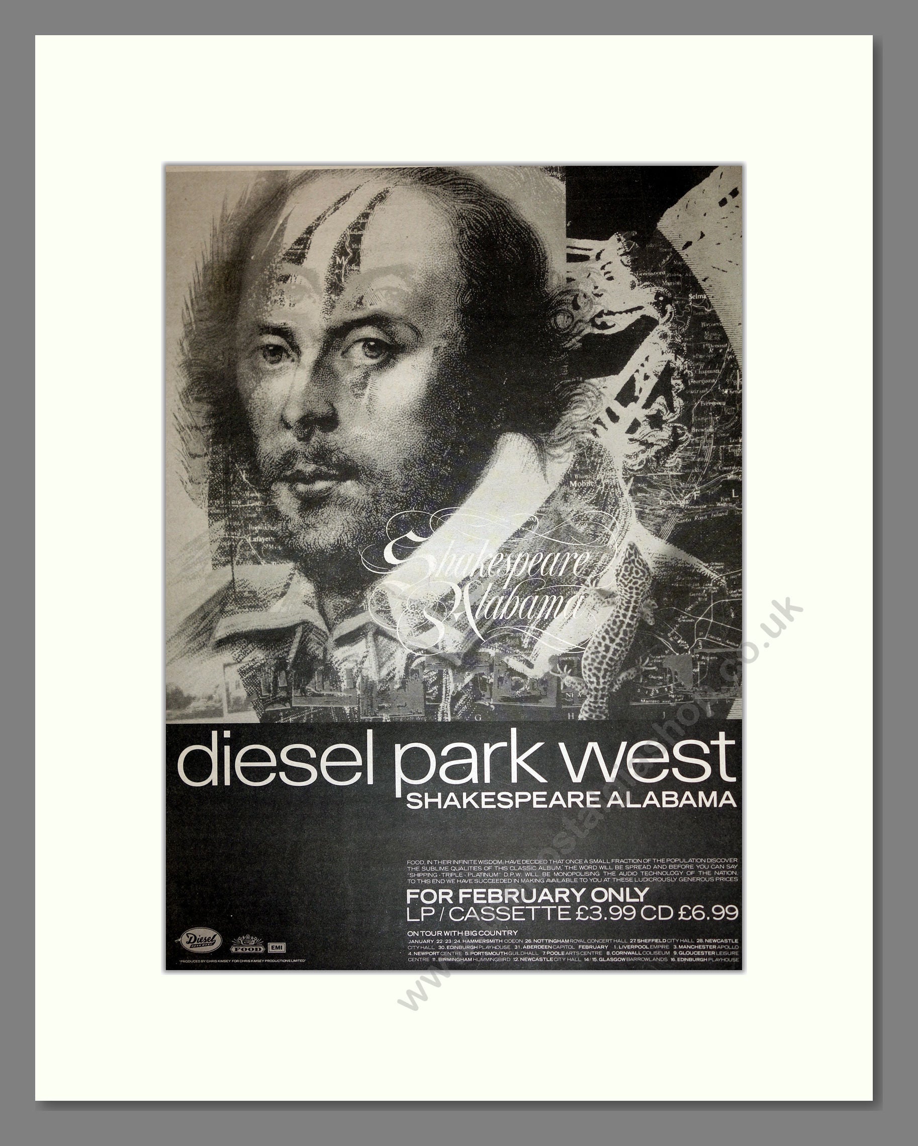Diesel Park West - Shakespeare Alabama. Vintage Advert 1989 (ref AD16906)