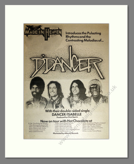 D'Dancer - Made in Heaven. Vintage Advert 1975 (ref AD16945)