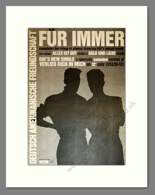 DAF - Fur Immer. Vintage Advert 1982 (ref AD16953)