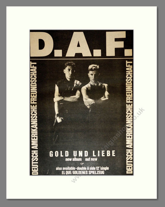 DAF - Gold Und Liebe. Vintage Advert 1981 (ref AD16978)
