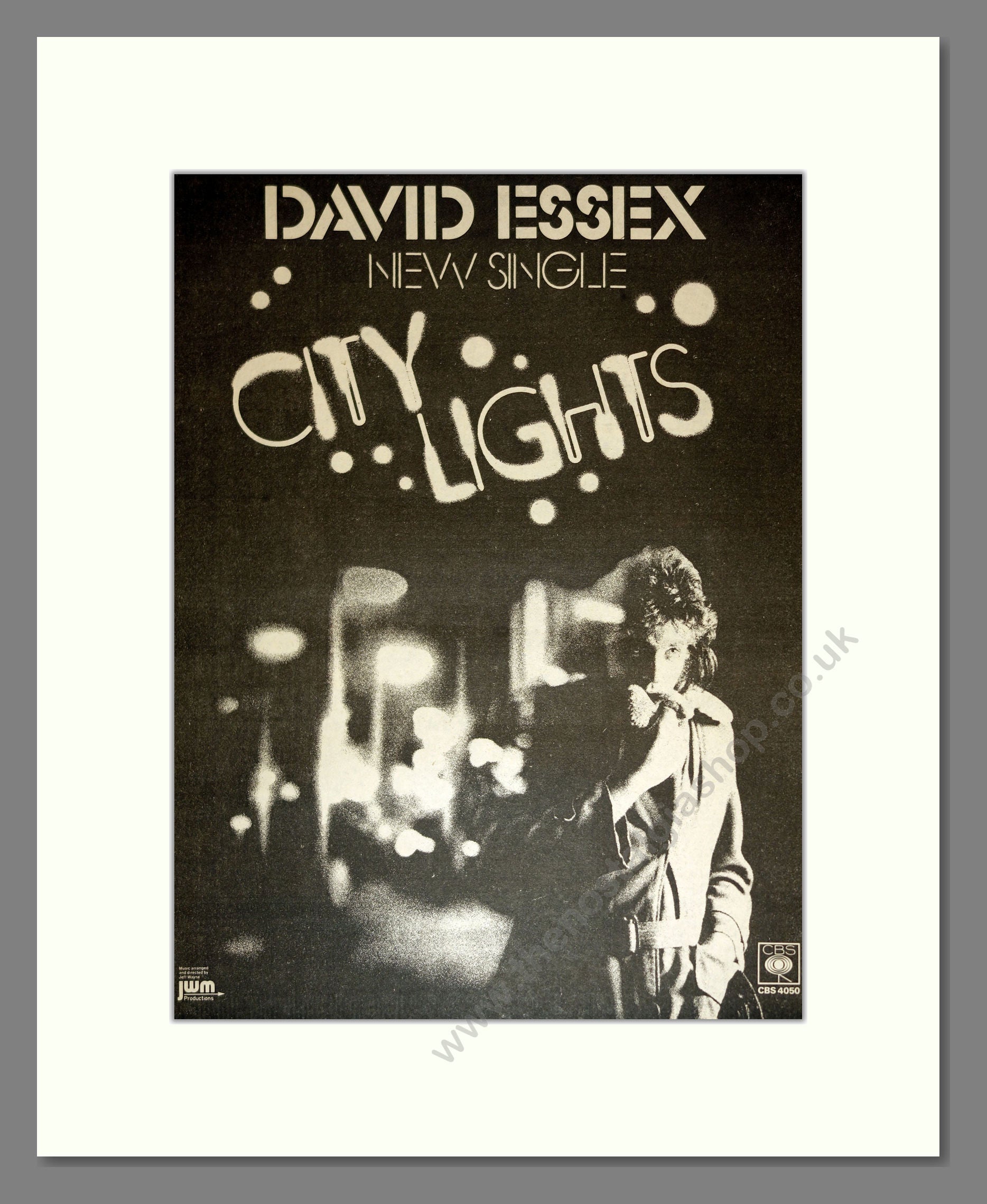 David Essex - City Lights. Vintage Advert 1976 (ref AD17173)