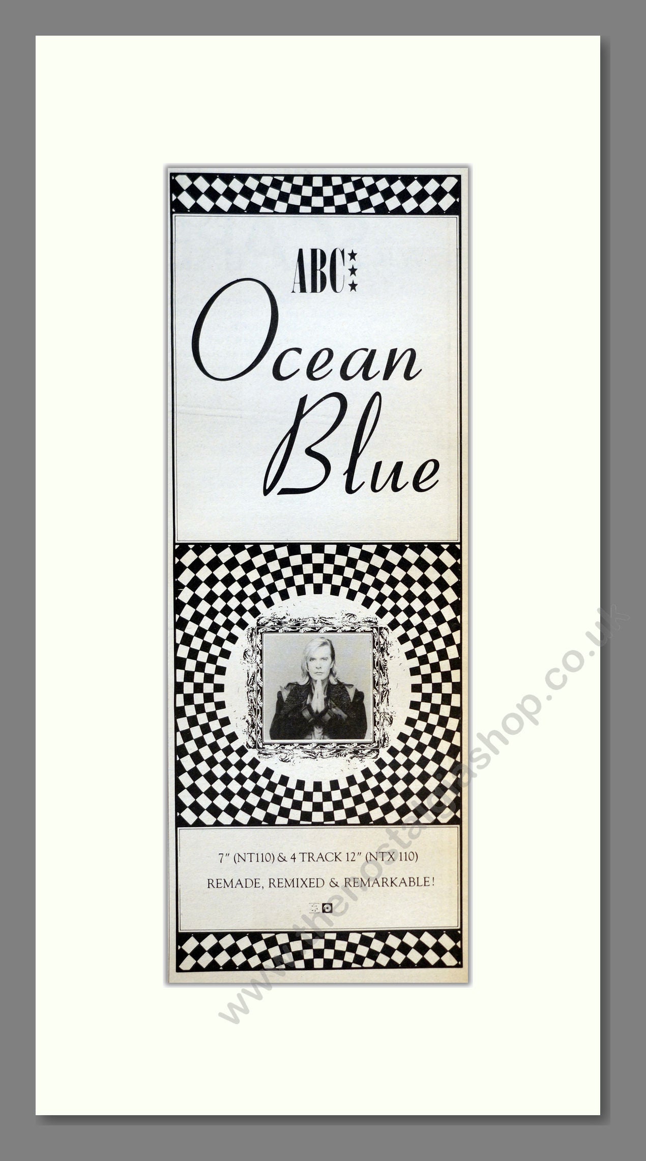 ABC - Ocean Blue. Vintage Advert 1986 (ref AD200826)