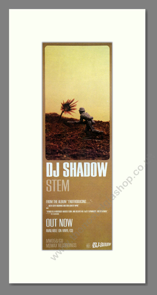 DJ Shadow - Stem. Vintage Advert 1996 (ref AD201012)