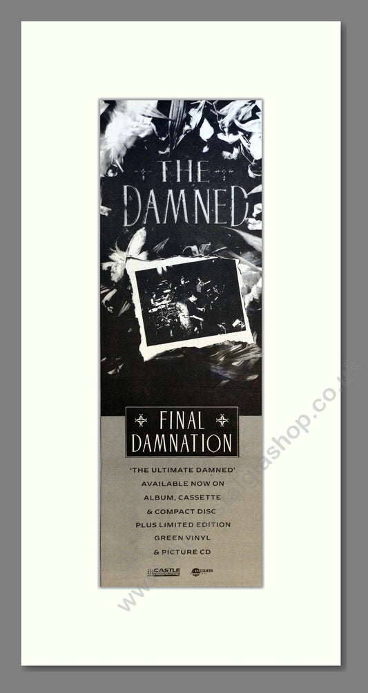 Damned (The) - Final Damnation. Vintage Advert 1989 (ref AD201056)