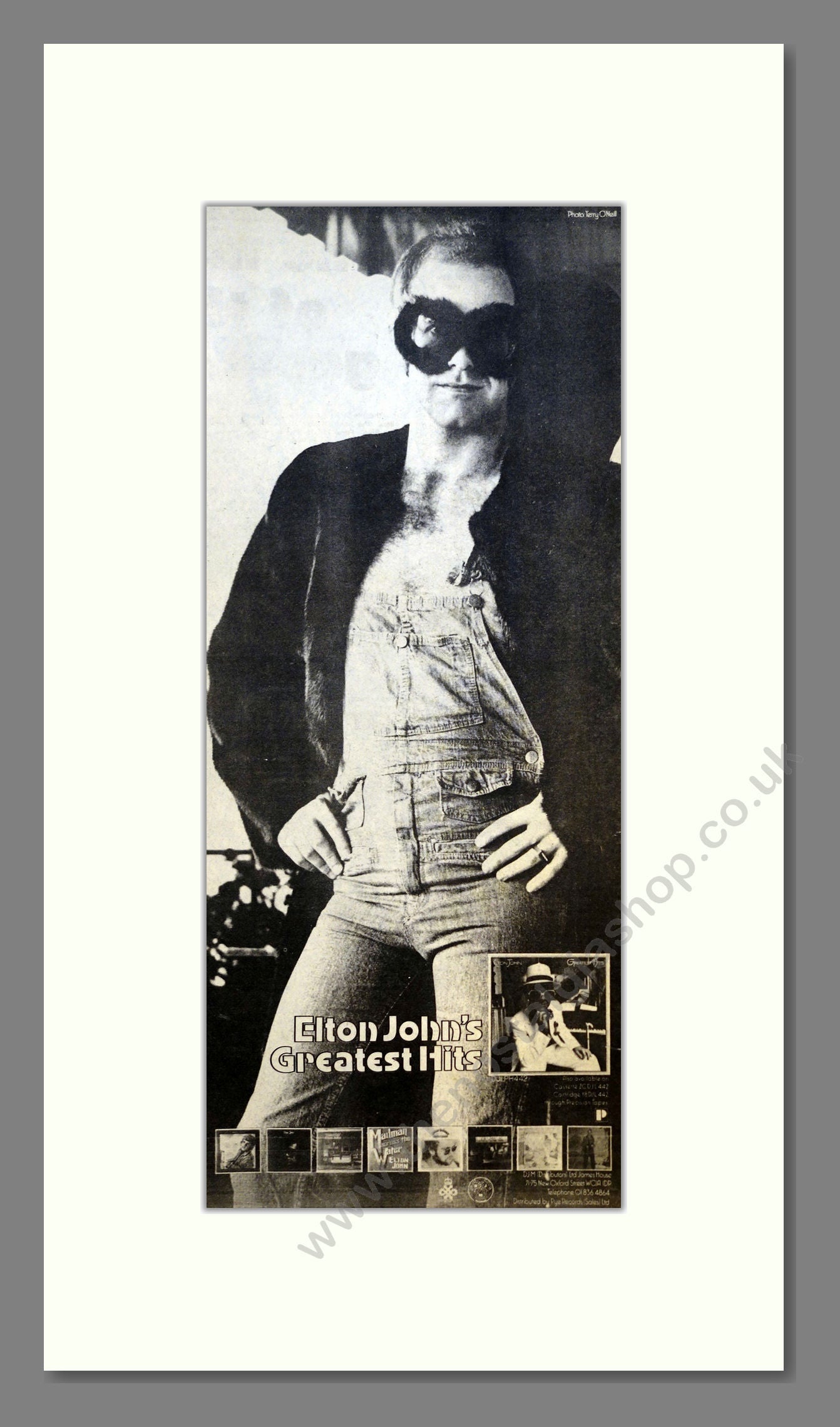 Elton John - Greatest Hits. Vintage Advert 1974 (ref AD201069)