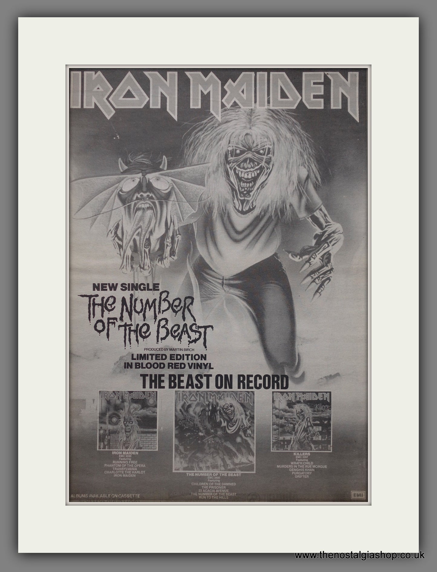 Iron Maiden. The Number Of the Beast. Original Advert 1982 (ref AD14139)