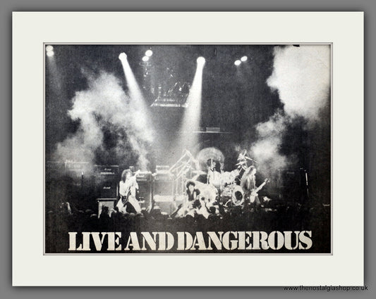 Thin Lizzy. Live And Dangerous. Original Advert 1978 (ref AD14192)