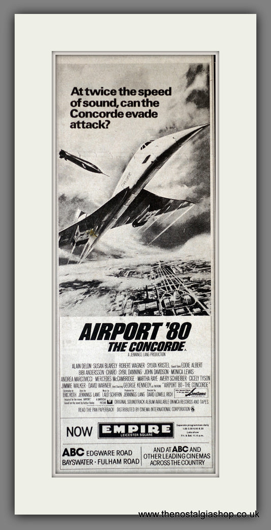 Airport '80 The Concorde. Vintage Advert 1979  (ref AD200322)