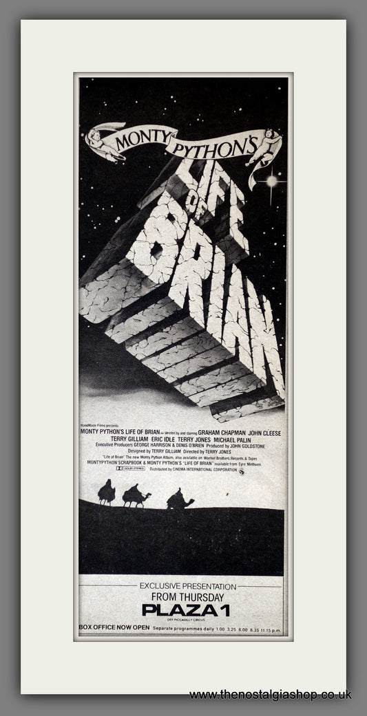 Life Of Brian. Monty Python. Vintage Advert 1979  (ref AD200325)