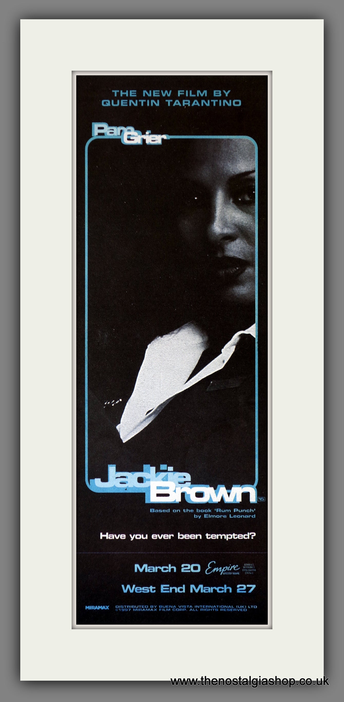 Jackie Brown. Set of 2 Vintage Adverts 1998  (ref AD200326)