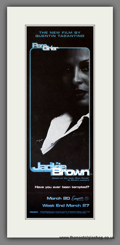 Jackie Brown. Set of 2 Vintage Adverts 1998  (ref AD200326)
