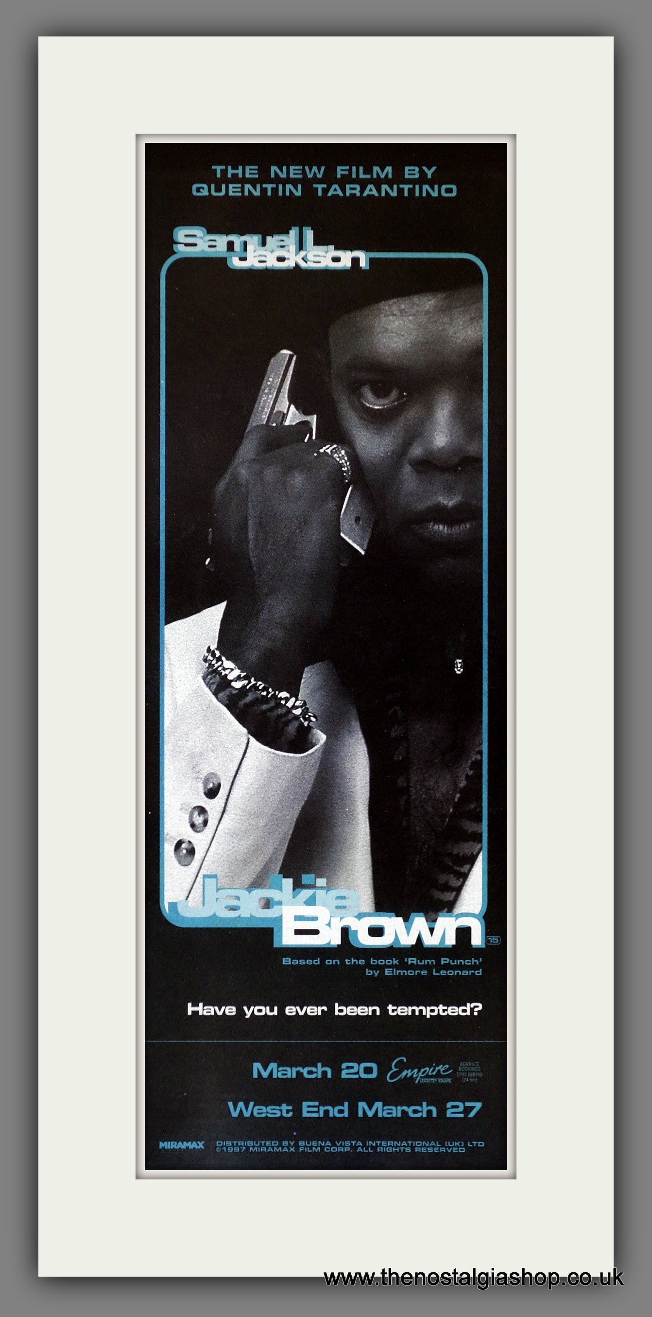Jackie Brown. Set of 2 Vintage Adverts 1998  (ref AD200326)