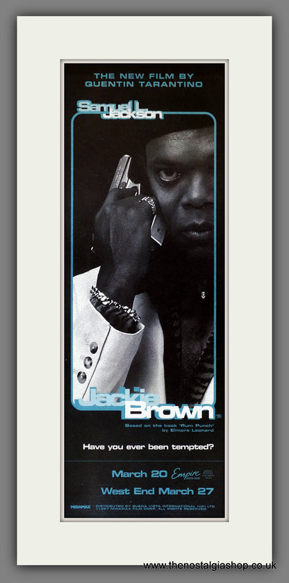 Jackie Brown. Set of 2 Vintage Adverts 1998  (ref AD200326)