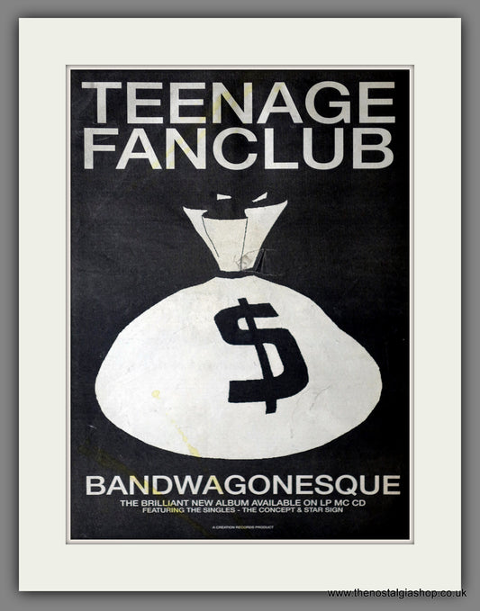 Teenage Fan Club. Bandwagonesque. Original Advert 1991 (ref AD14207)