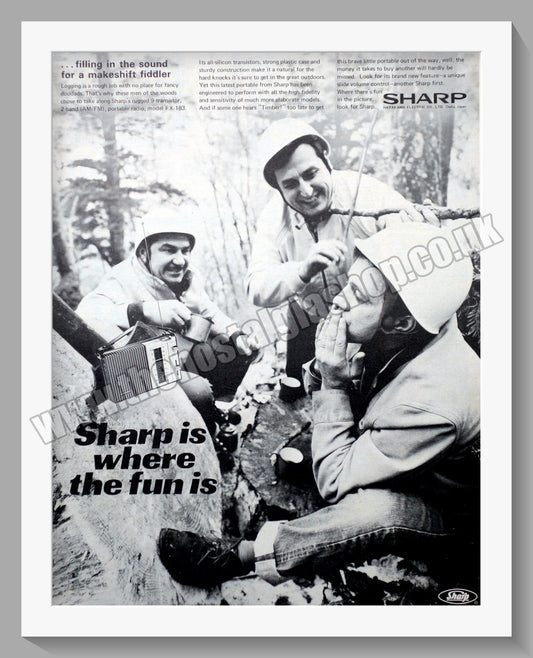 Sharp Transistor. Original Advert 1969 (ref AD300502)